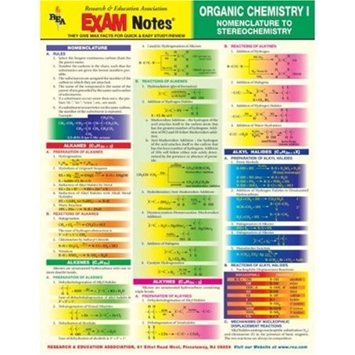 EXAMNotes for Organic Chemistry I - Nomenclature to (9780878910663) by The Editors Of REA