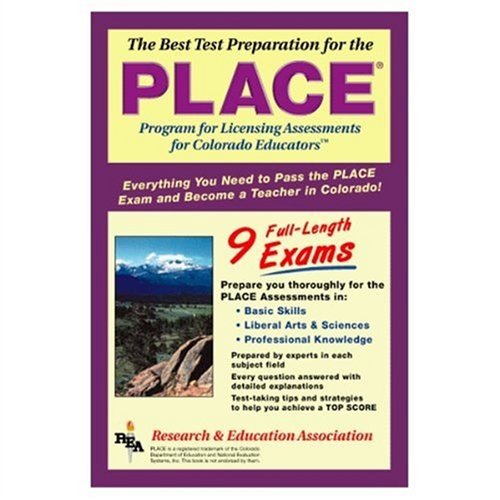 Stock image for Place (Rea) - Best Test Prep for the Licensing Assessment for Colorado Educators for sale by ThriftBooks-Atlanta