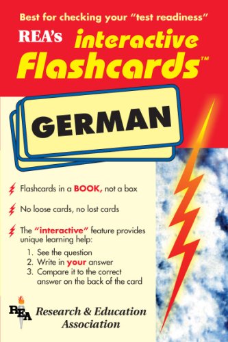 German Interactive Flashcards Book (Flash Card Books) (9780878911608) by The Editors Of REA
