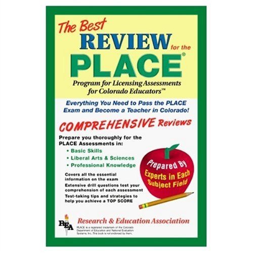 Stock image for PLACE -- Review for the Program for Licensing Assessment for Colorado Educators (Test Preps) for sale by Discover Books