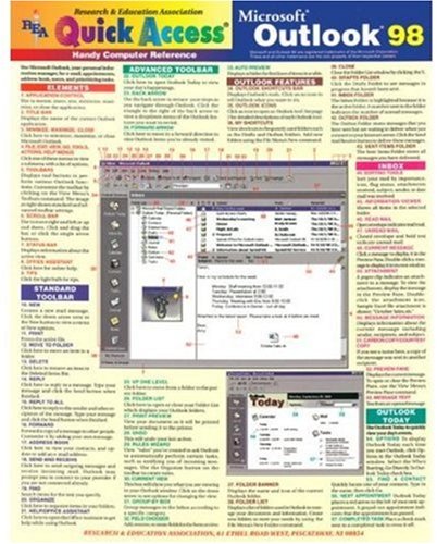 Microsoft Outlook 98 Quick Access (Quick Access Reference Charts) (9780878912568) by The Editors Of REA