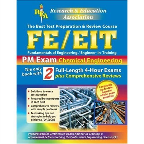 Imagen de archivo de Fe/EITPM:Chemical Engineering (Engineer in Training) a la venta por Textbooks_Source