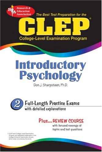 CLEP Introductory Psychology (REA) - The Best Test Prep for the CLEP (CLEP Test Preparation) (9780878912742) by Sharpsteen Ph.D., Don J.