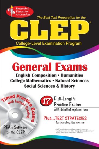 Beispielbild fr CLEP General Exams w/ CD-ROM (CLEP Test Preparation) zum Verkauf von HPB-Diamond