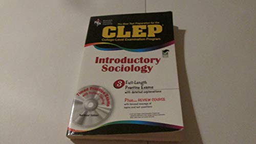 Imagen de archivo de CLEP Introductory Sociology w/CD (REA) - The Best Test Prep for the CLEP Exam (Test Preps) a la venta por Books of the Smoky Mountains