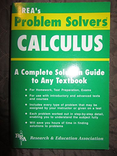 Calculus Problem Solver (Problem Solvers Solution Guides)