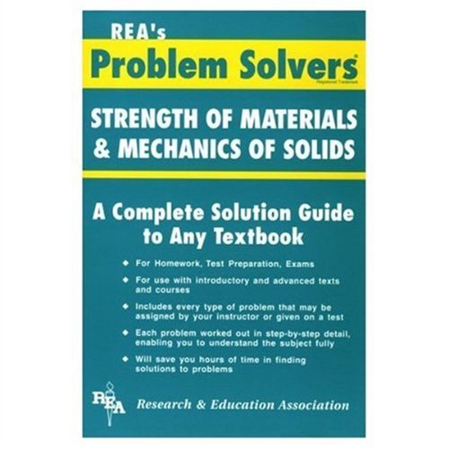 9780878915224: Strength of Materials and Mechanics of Solids Problem Solver