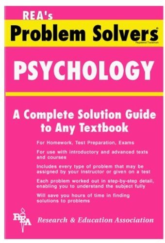 Beispielbild fr Psychology Problem Solver zum Verkauf von Better World Books