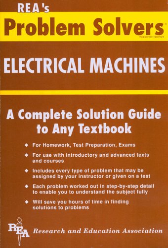 Beispielbild fr Electrical Machines Problem Solver (Problem Solvers) zum Verkauf von Buchpark