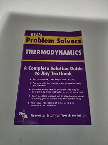 Stock image for Thermodynamics Problem Solver for sale by Better World Books