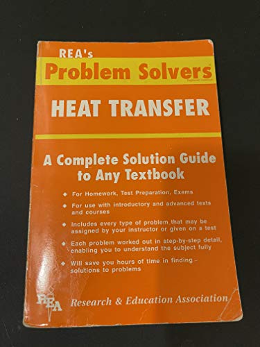 Beispielbild fr Heat Transfer Problem Solver (Problem Solvers Solution Guides) zum Verkauf von Books of the Smoky Mountains