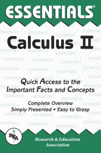 Imagen de archivo de Calculus II Essentials (Essentials Study Guides) (Vol 2) a la venta por SecondSale