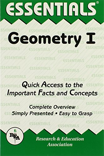 Stock image for Geometry I Essentials (Volume 1) (Essentials Study Guides) for sale by Ergodebooks
