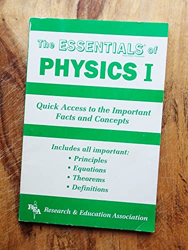 Imagen de archivo de Physics I Essentials (Essentials Study Guides) a la venta por SecondSale