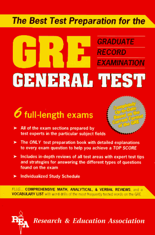 Beispielbild fr The Best Test Preparation for the GRE Graduate Record Examination General Test zum Verkauf von OddReads