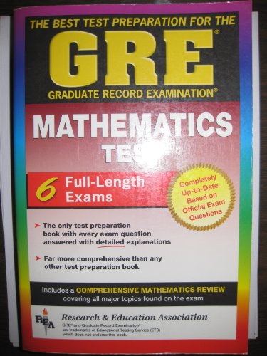 9780878916375: Graduate Record Examination Mathematics (GRE Program S.)
