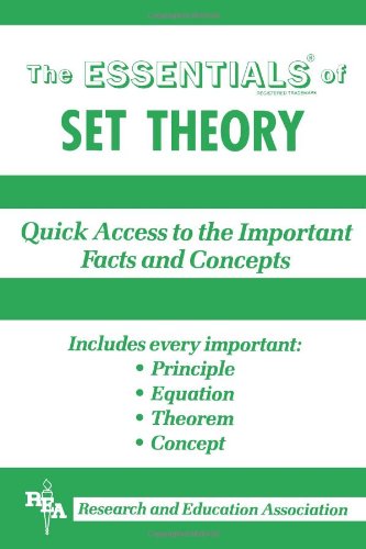 Set Theory Essentials (Essentials Study Guides) (9780878916573) by Milewski Ph.D. Chief Editor, Emil G.