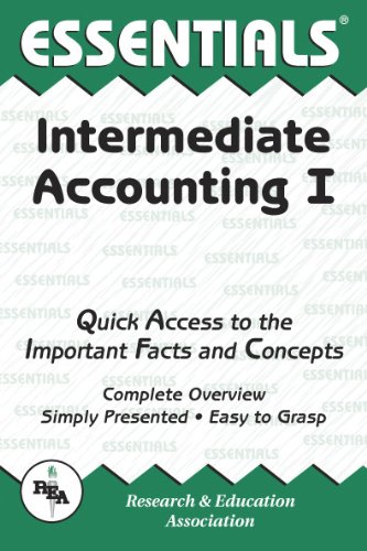 Imagen de archivo de The Essentials of Intermediate Accounting I (Essential Series) (Vol 1) a la venta por BookHolders