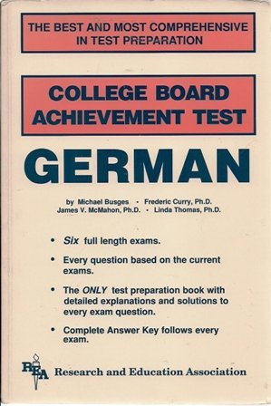 Beispielbild fr German: College Board Achievement Test zum Verkauf von Irish Booksellers