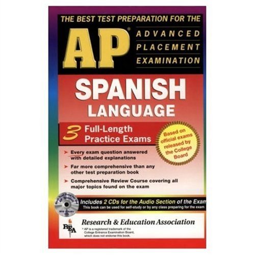 Beispielbild fr AP Spanish w/ Audio CDs (REA) - The Best Test Prep for the AP Exam (Advanced Placement (AP) Test Preparation) zum Verkauf von HPB-Diamond