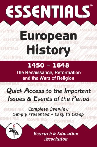 Stock image for European History: 1450 to 1648 Essentials (Essentials Study Guides) for sale by Ergodebooks