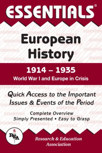 Imagen de archivo de World War I and Europe in Crisis: 1914 to 1935 (Essential Series) a la venta por WeBuyBooks