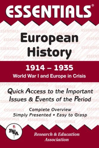 Stock image for Essentials of European History, 1914-1935 : World War I and Europe in Crisis (Essentials) for sale by SecondSale