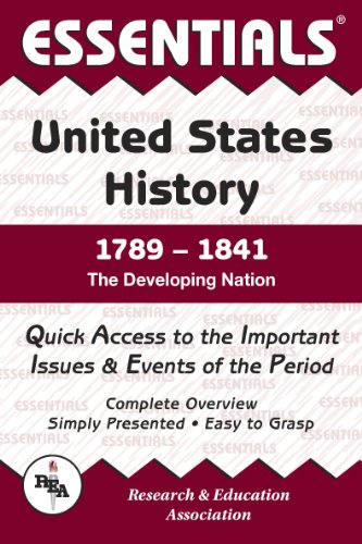 Imagen de archivo de United States History: 1789 to 1841 Essentials a la venta por ThriftBooks-Atlanta