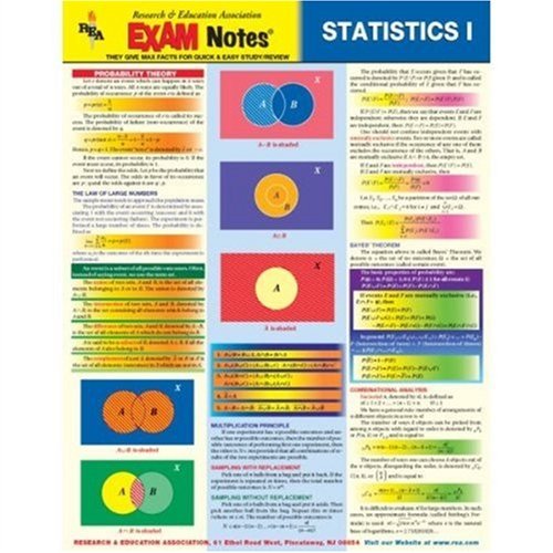 EXAMNotes for Statistics I (EXAMNotes) (9780878917402) by The Editors Of REA; Statistics Study Guides