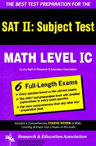 Beispielbild fr SAT II: Math Level IC (REA) -- The Best Test Prep for the SAT II (SAT PSAT ACT (College Admission) Prep) zum Verkauf von Wonder Book