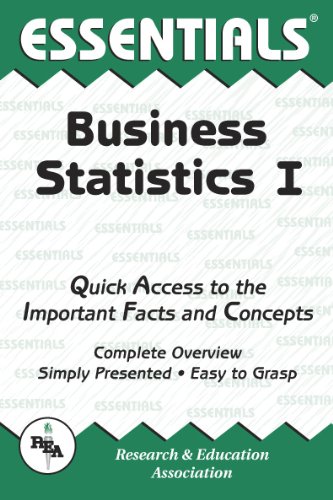 Business Statistics I Essentials (Volume 1) (Essentials Study Guides) (9780878918416) by Clark, Louise