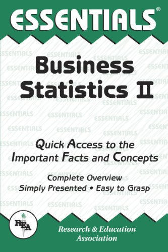 Business Statistics II Essentials (Essentials Study Guides) (9780878918423) by Clark, Louise; Statistics Study Guides