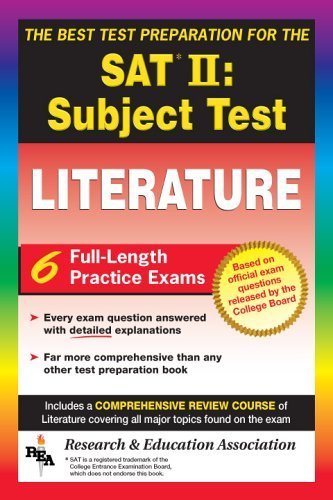 Beispielbild fr SAT II: Literature (Rea) - The Best Test Prep for the SAT II zum Verkauf von ThriftBooks-Atlanta