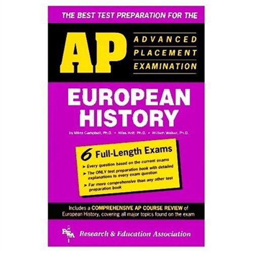 9780878918638: AP European History (REA) - The Best Test Prep for the Advanced Placement Exam (Advanced Placement (AP) Test Preparation)