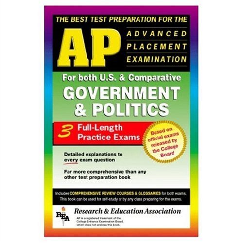 Imagen de archivo de AP Government & Politics (REA) - The Best Test Prep for the Advanced Placement (Advanced Placement (AP) Test Preparation) a la venta por Wonder Book