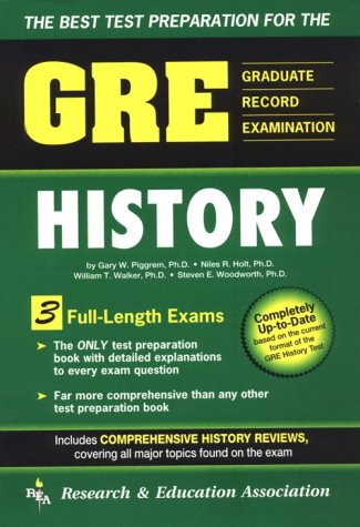 Stock image for GRE History : The Best Test Preparation for the Graduate Record Examination for sale by Better World Books