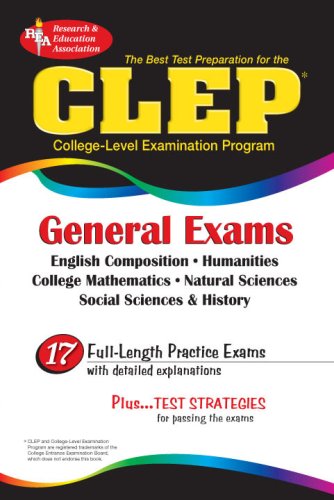 9780878919017: CLEP General Exam (REA) - The Best Test Prep for the CLEP General Exam (CLEP Test Preparation)