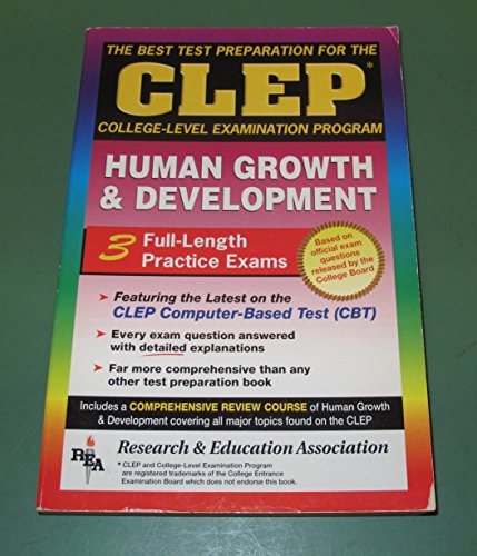 Stock image for CLEP Human Growth & Development (REA)-The Best Test Prep for the CLEP Exam (Test Preps) for sale by Idaho Youth Ranch Books