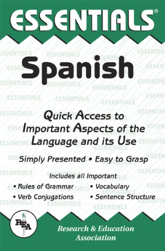 Imagen de archivo de The Essentials of Spanish (REA's Language Series) (English and Spanish Edition) a la venta por SecondSale