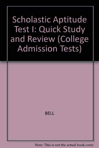 9780878919383: Quick Study and Review (Scholastic Aptitude Test I)