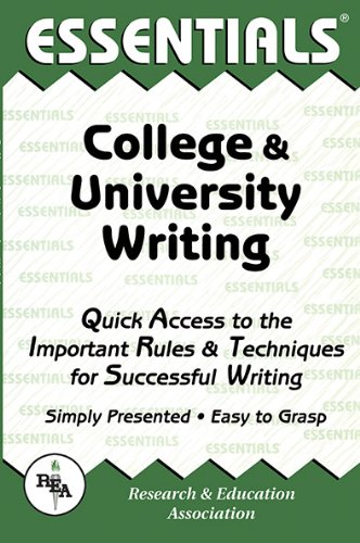 Imagen de archivo de College and University Writing Essentials (Essentials Study Guides) a la venta por Wonder Book