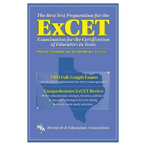 Beispielbild fr ExCET -- The Best Test Prep: for the Examination for the Certification of Educators in Texas (Test Preps) zum Verkauf von Wonder Book