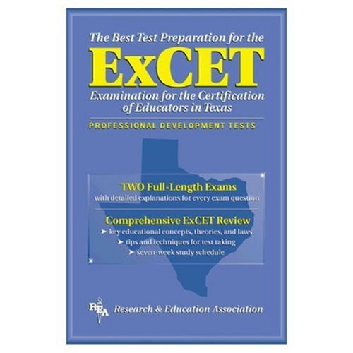 Imagen de archivo de Excet -- The Best Test Prep: For the Examination for the Certification of Educators in Texas a la venta por ThriftBooks-Atlanta