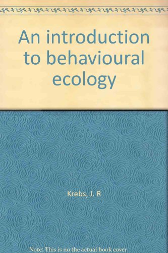 Imagen de archivo de An introduction to behavioural ecology a la venta por HPB-Emerald