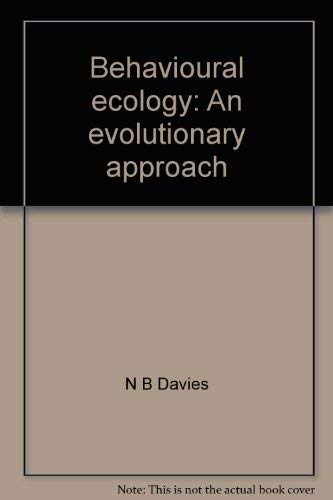 Stock image for Behavioural ecology: An evolutionary approach for sale by Wonder Book