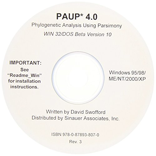 9780878938070: Paup 4.0 Beta Version for Windows: Phylogenetic Analysis Using Parsimony