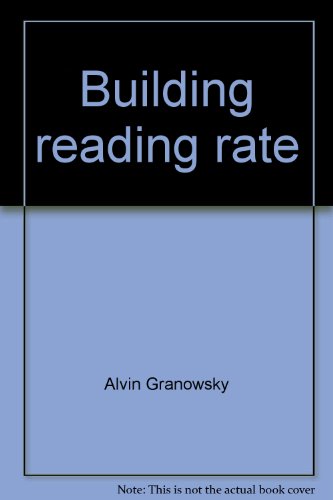 Building reading rate: Speed with comprehension (MCP skillbooster) (9780878955251) by Granowsky, Alvin