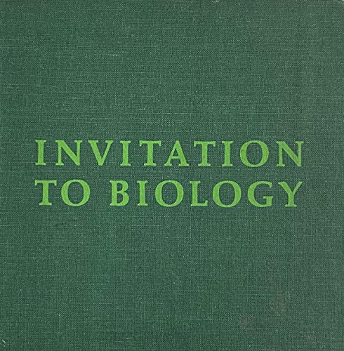 Imagen de archivo de Invitation to biology a la venta por Bank of Books