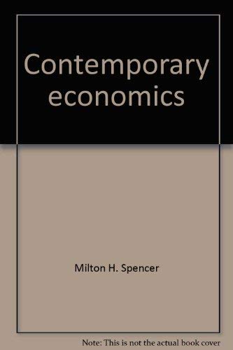 Beispielbild fr Contemporary Economics zum Verkauf von Top Notch Books