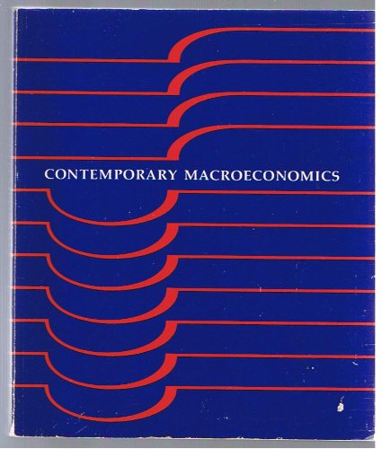 Beispielbild fr Contemporary Macroeconomics zum Verkauf von Defunct Books